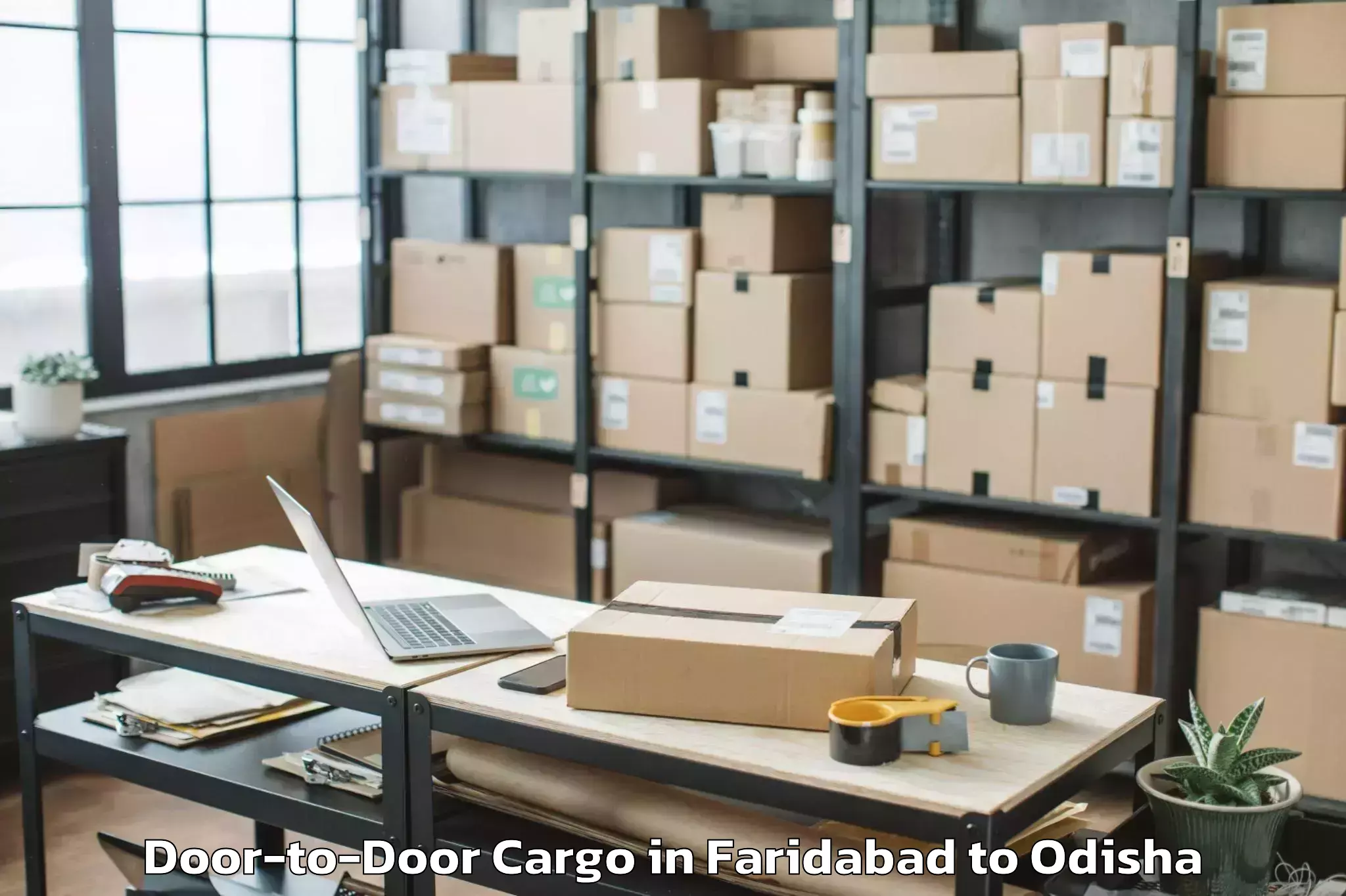 Faridabad to Athmallik Door To Door Cargo